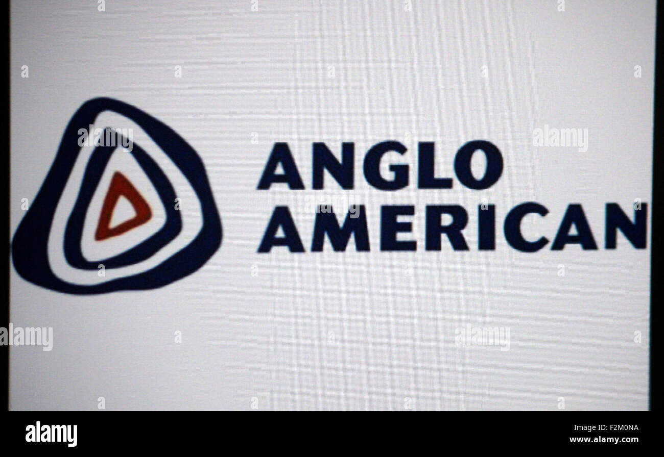 Markenname: "Anglo American", Berlin. Stockfoto