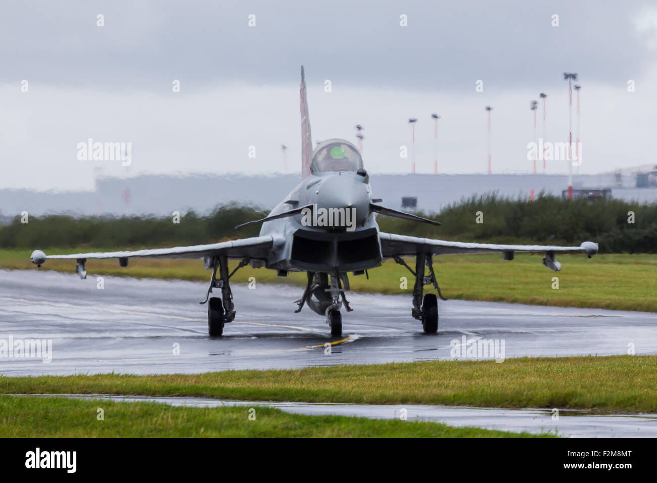 RAF Taifun Rollen heraus zum abheben Stockfoto