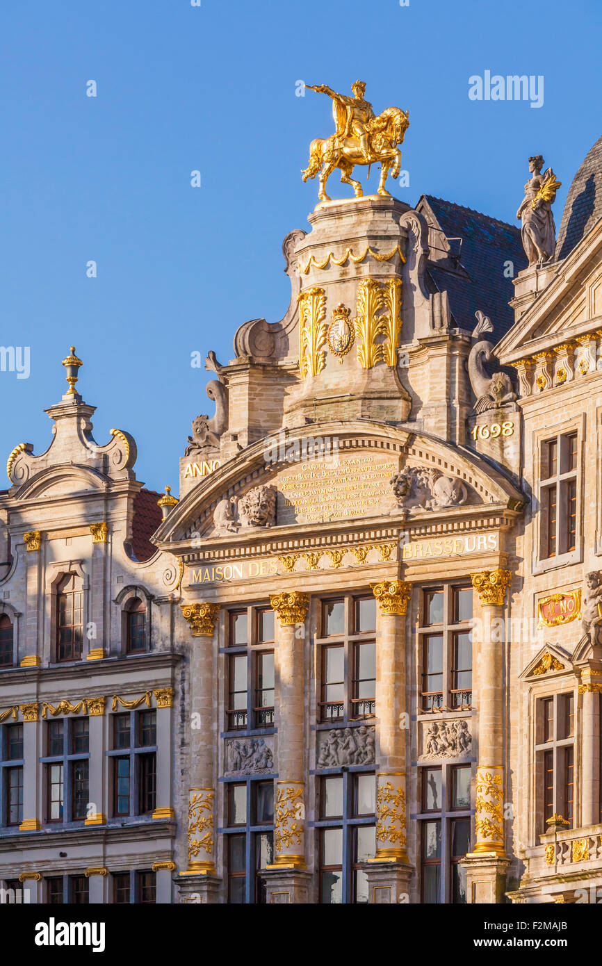 Belgien, Brüssel, Guildhall, in den mittleren Maison de L'Arbre d ' or Stockfoto
