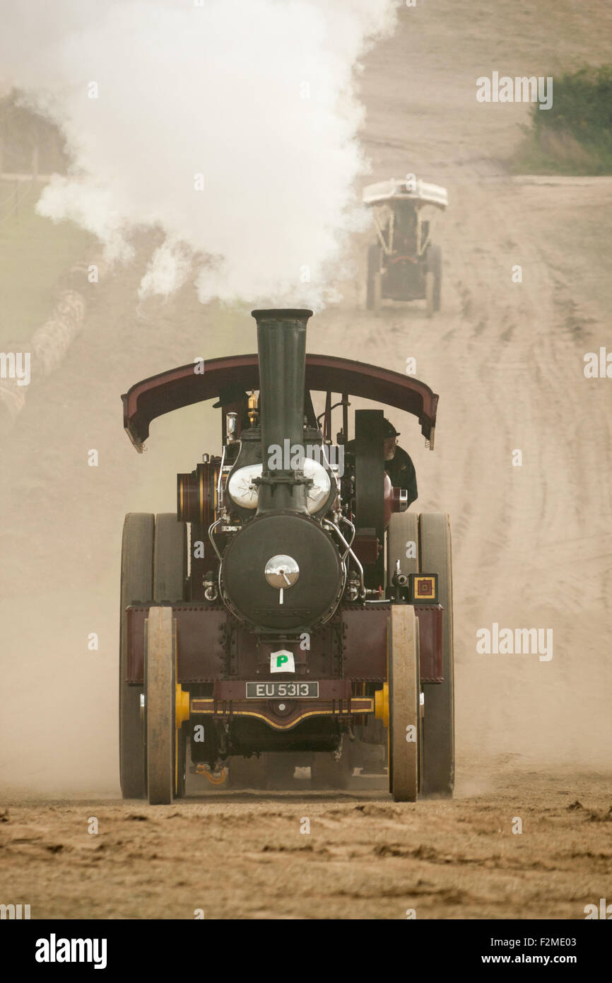 Dampf angetriebene Fahrzeuge am Great Dorset Steam Fair, Blandford, Dorset UK Stockfoto