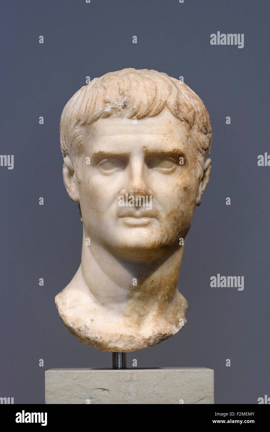 Berlin. Deutschland. Porträt dachte, dass der Marcus Vipsanius Agrippa - 25 AD, 1 Altes Museum. Stockfoto