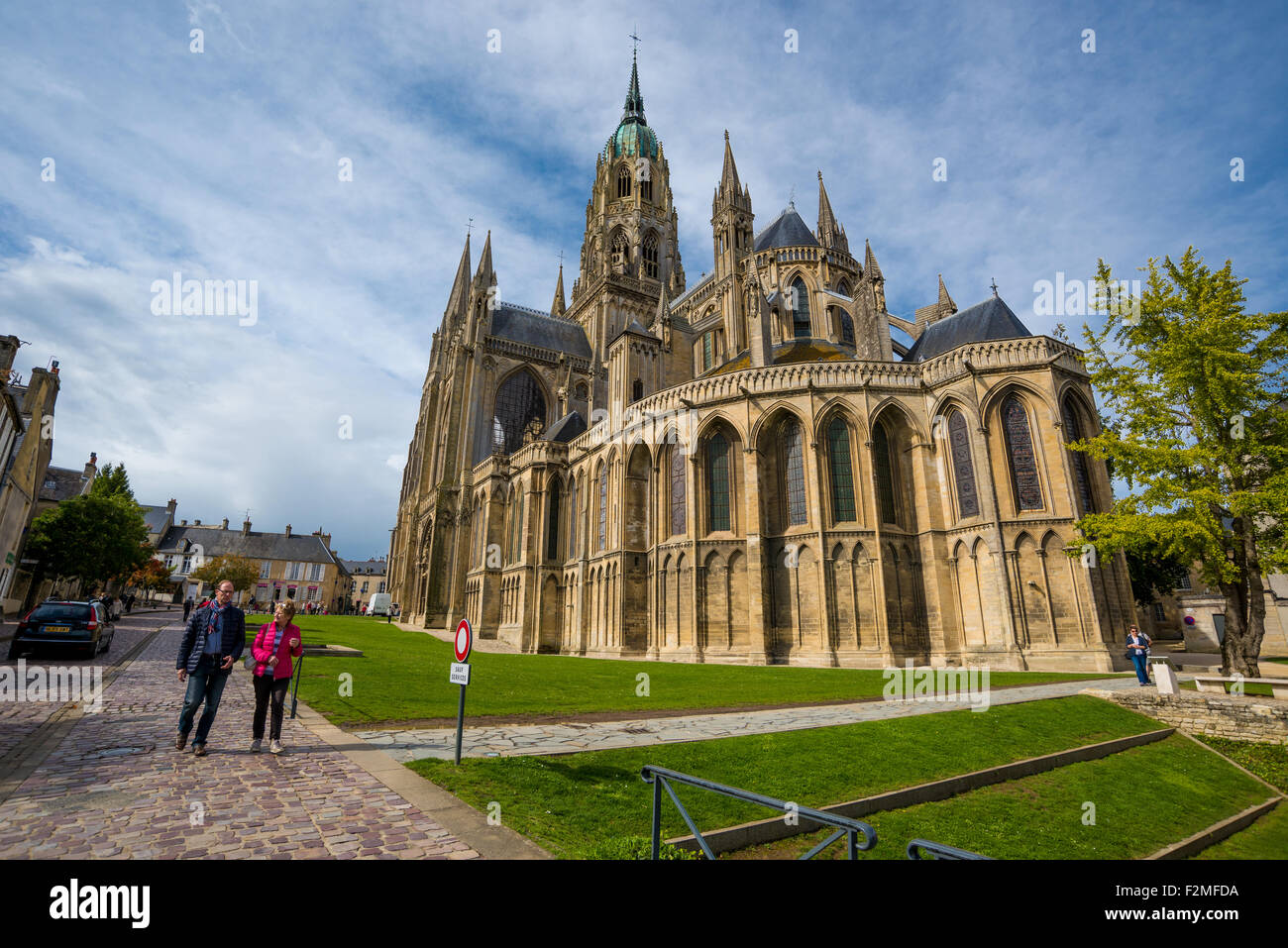 Bayeux Kathedrale im Département Calvados in der Normandie Nordwesten Frankreichs. Stockfoto Bayeux Kathedrale im Département Calvados in der Normandie Nordwesten Frankreichs. Stockfoto