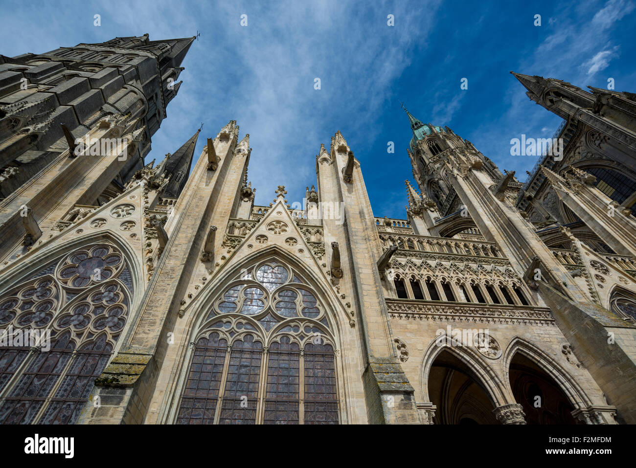 Bayeux Kathedrale im Département Calvados in der Normandie Nordwesten Frankreichs. Stockfoto Bayeux Kathedrale im Département Calvados in der Normandie Nordwesten Frankreichs. Stockfoto