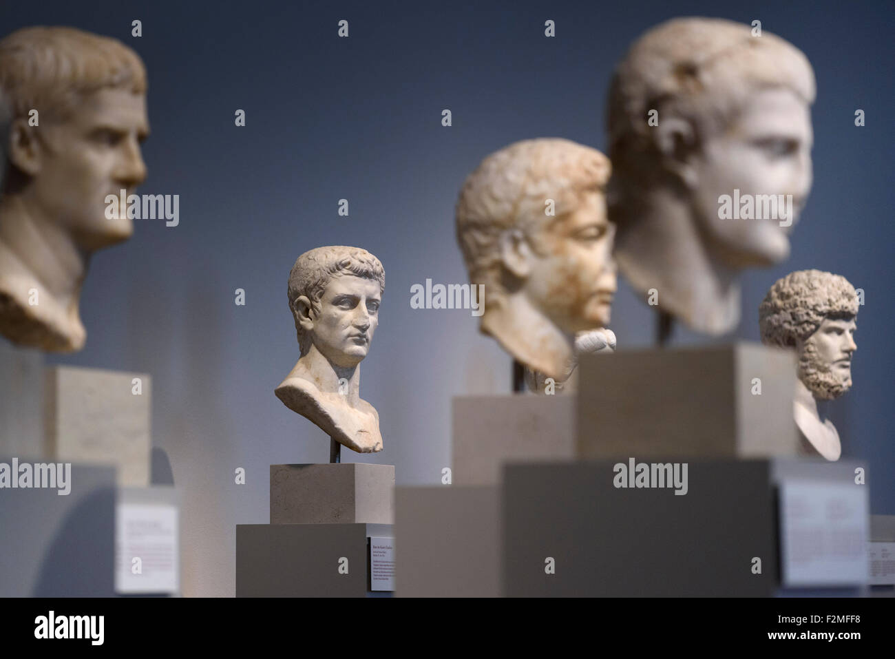 Berlin. Deutschland. Portrait des römischen Kaisers Claudius, 37-54 n. Chr. von Acerra Italien, Altes Museum. Stockfoto