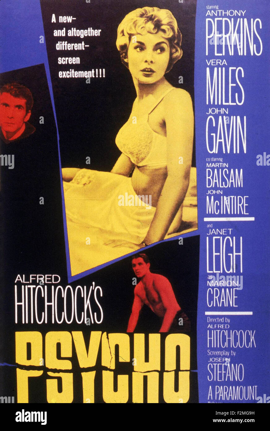 Psycho - Filmplakat Stockfoto