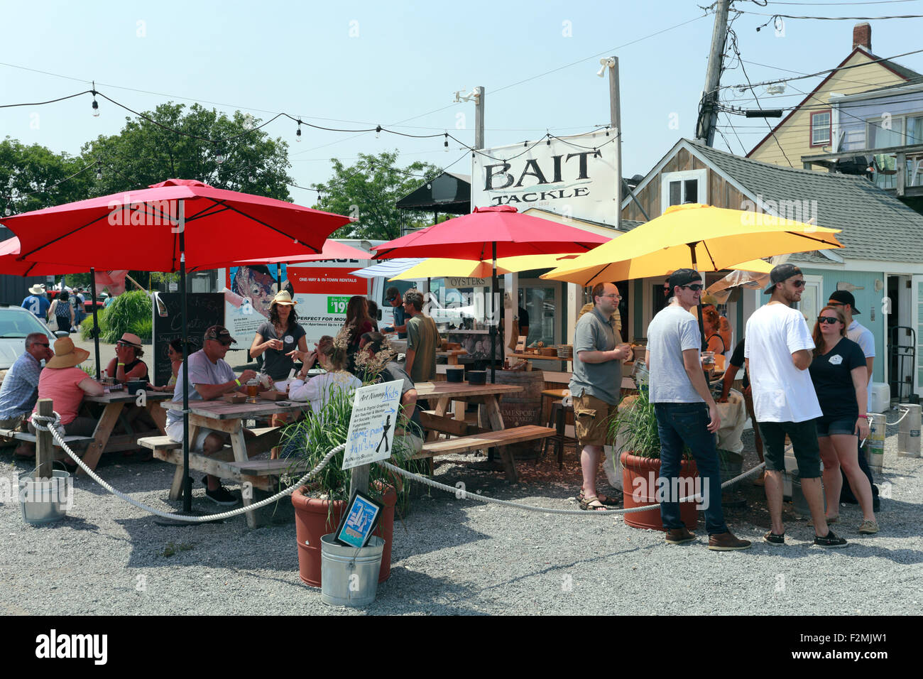 Greenport Hafen Long Island NewYork Stockfoto