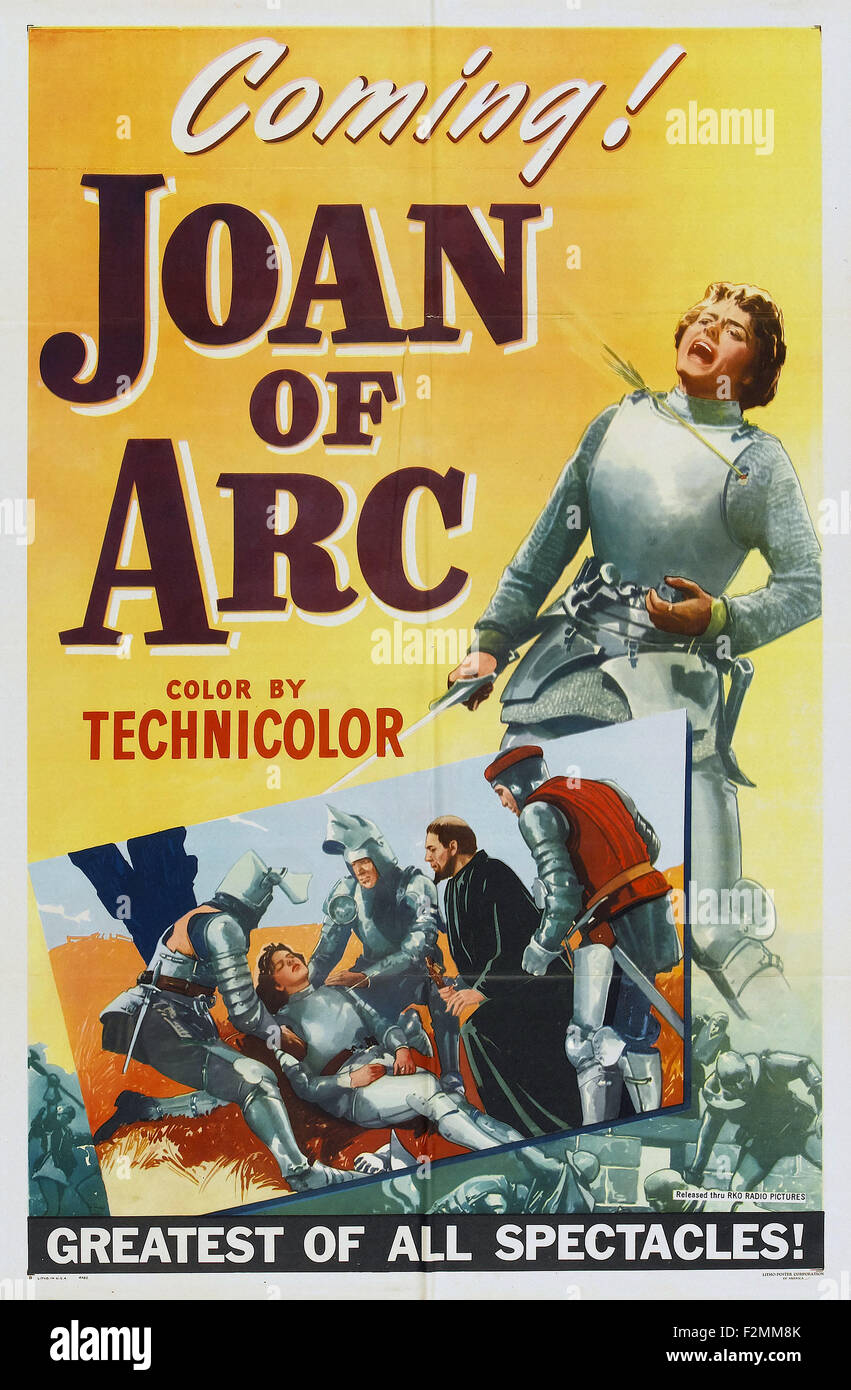 Jeanne d ' Arc (1948) 06 - Filmplakat Stockfoto
