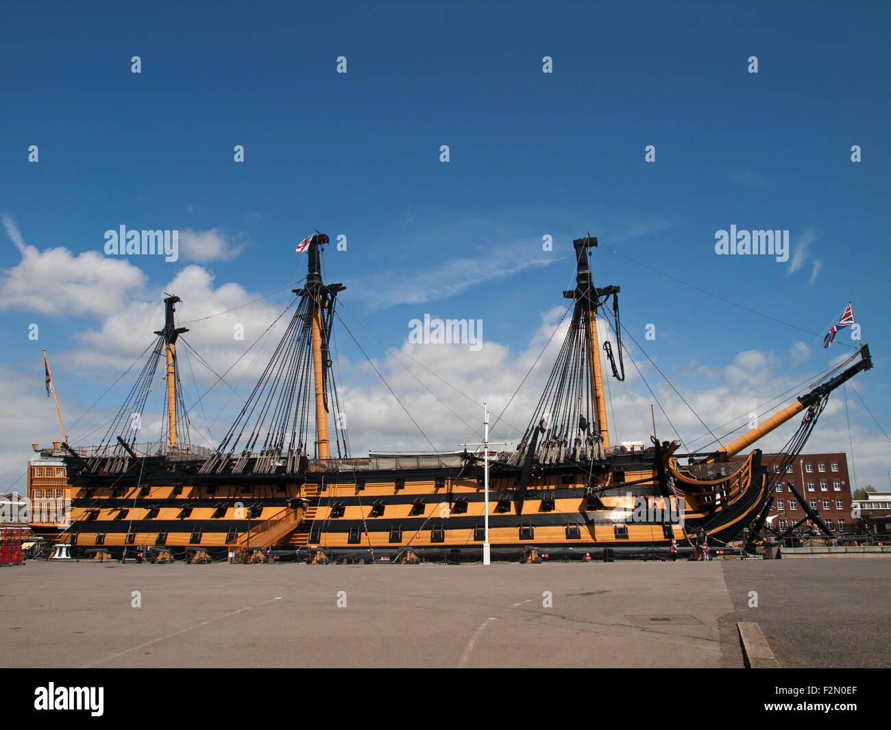 HMS Victory Portsmouth Historic Dockyard Hampshire England UK Stockfoto