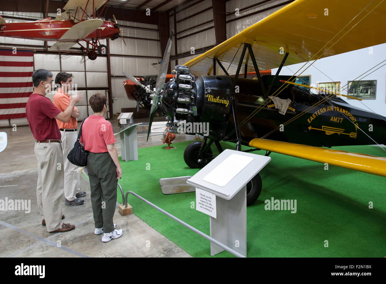 Die Virginia Aviation Museum beherbergt eine Vielzahl an antiken Flugzeuge und Luftfahrt Exponate, Richmond, Virginia Stockfoto