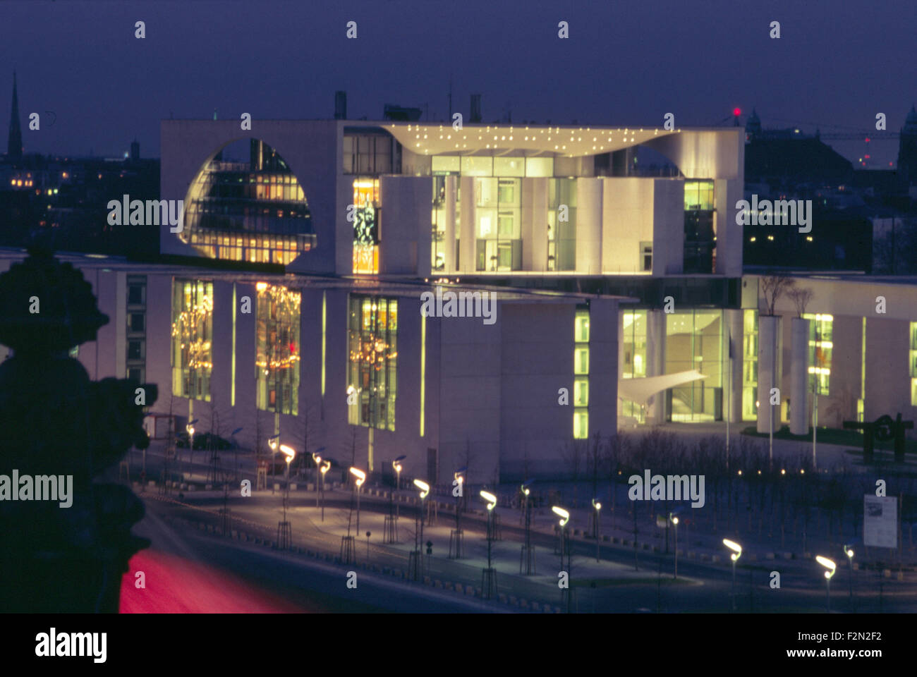 Juli 2003 - BERLIN: die Chanclery im Berliner Bezirk Tiergarten. Stockfoto