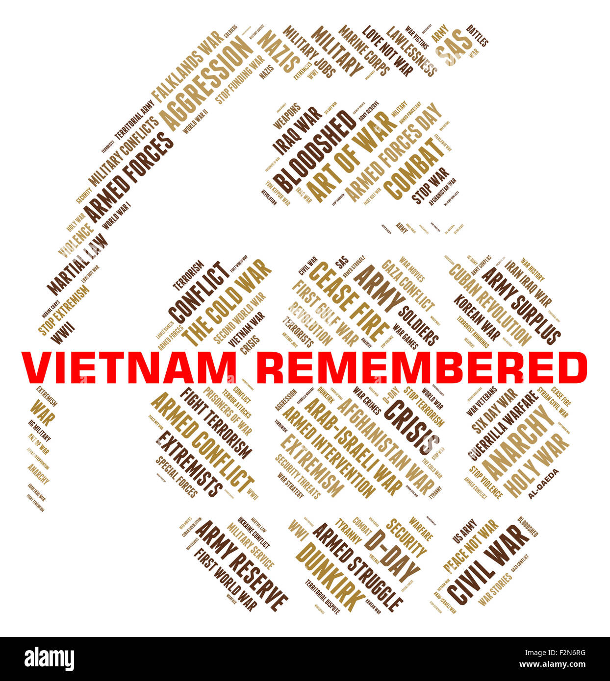 Vietnam in Erinnerung Bedeutung zweiten Indochina-Krieg und der nordvietnamesischen Armee Stockfoto
