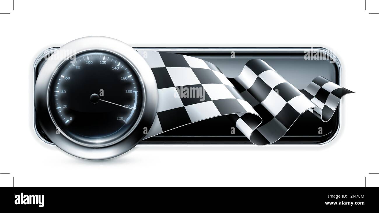 Rennsport-Banner, 10eps Stock Vektor