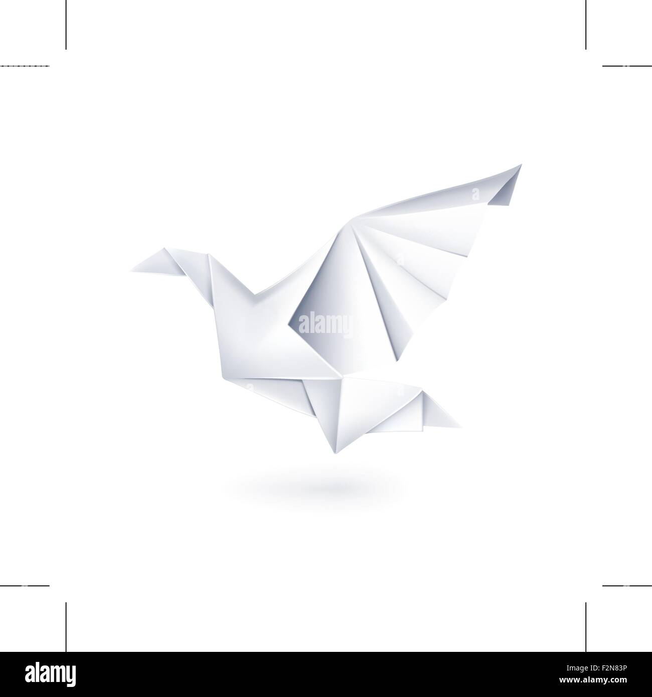 Papier Taube Origami Vektor Abbildung Bild 87748522 Alamy