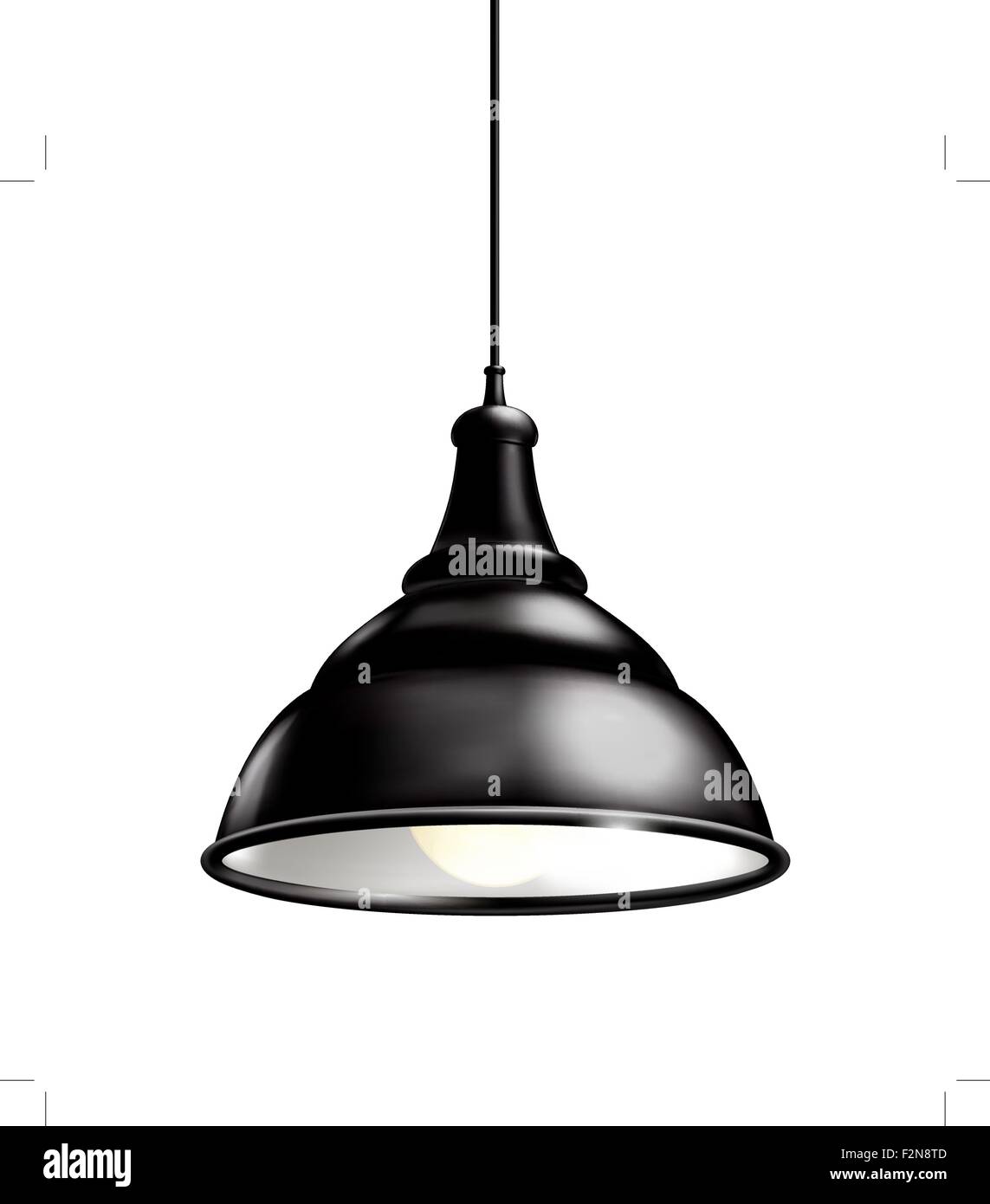 Schwarze Lampe Stock Vektor