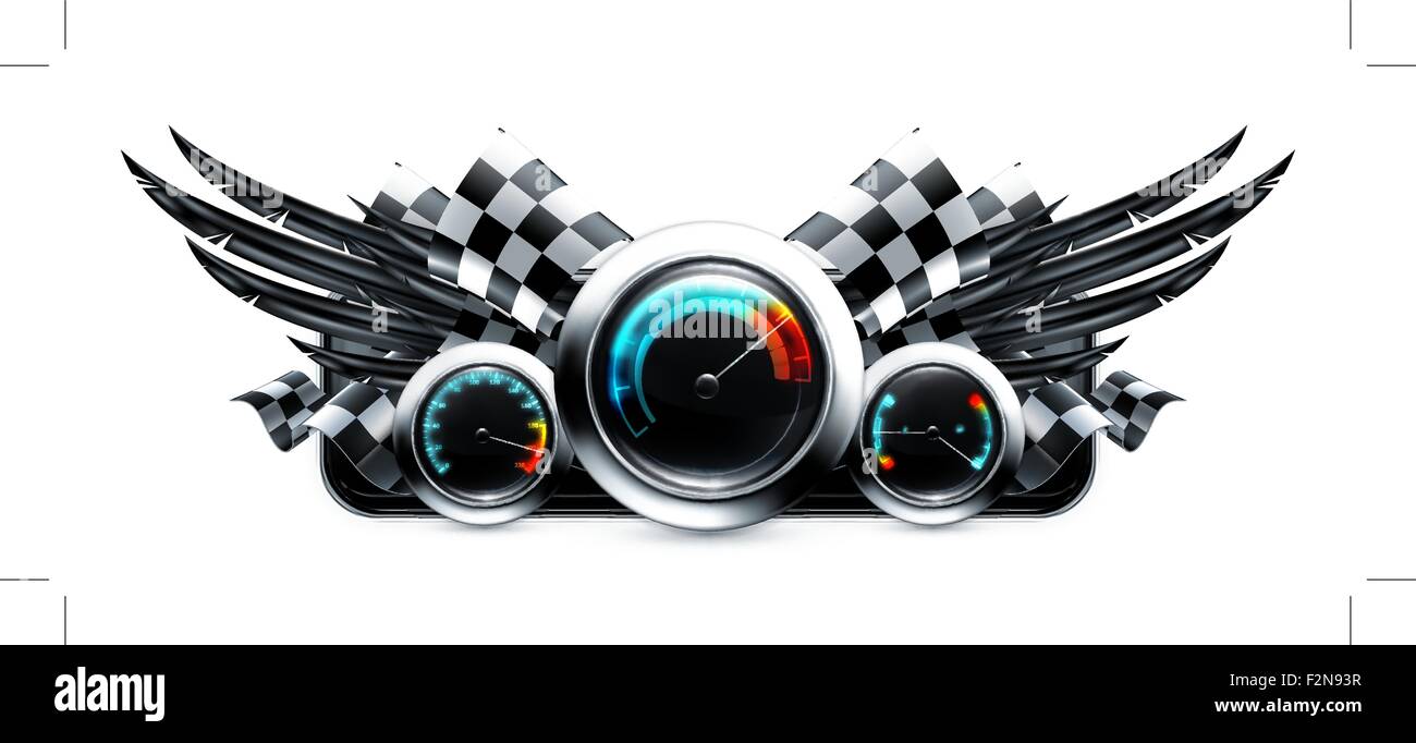 Dashboard-Emblem, 10eps Stock Vektor