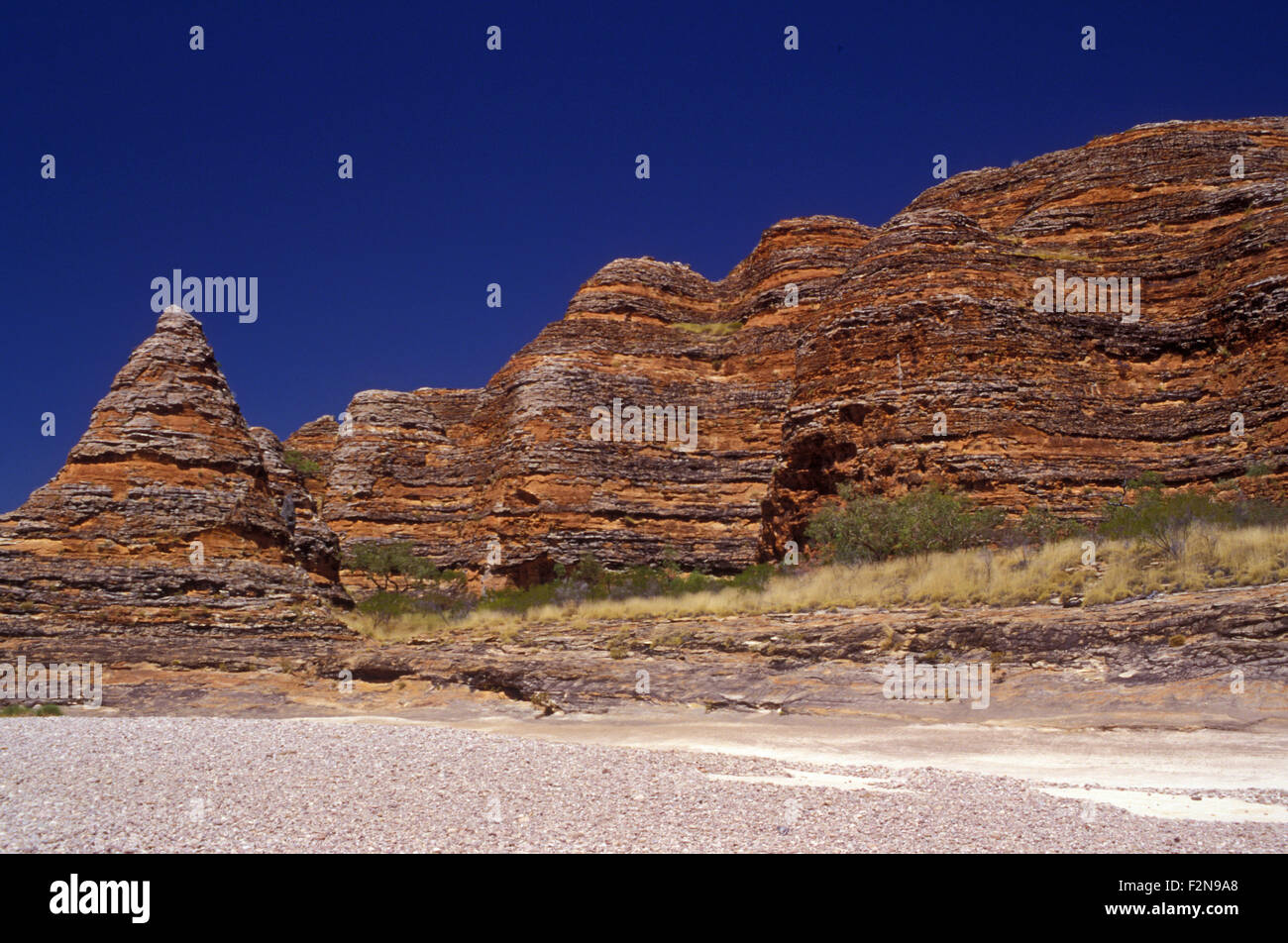 PICANNINY SCHLUCHT IN DEN PURNULULU NATIONAL PARK, KIMBERLEYS, WESTAUSTRALIEN Stockfoto