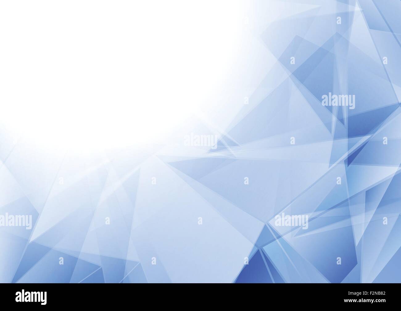 Tech polygonalen blau weißen abstrakten Hintergrund. Vektor-design Stock Vektor