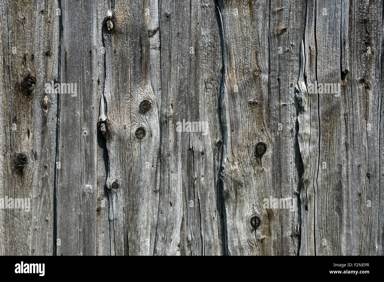 Alten verwitterten Holzplanken, Holzlatten, auf einer alten Scheune, Benediktbeuern, Upper Bavaria, Bavaria, Germany Stockfoto
