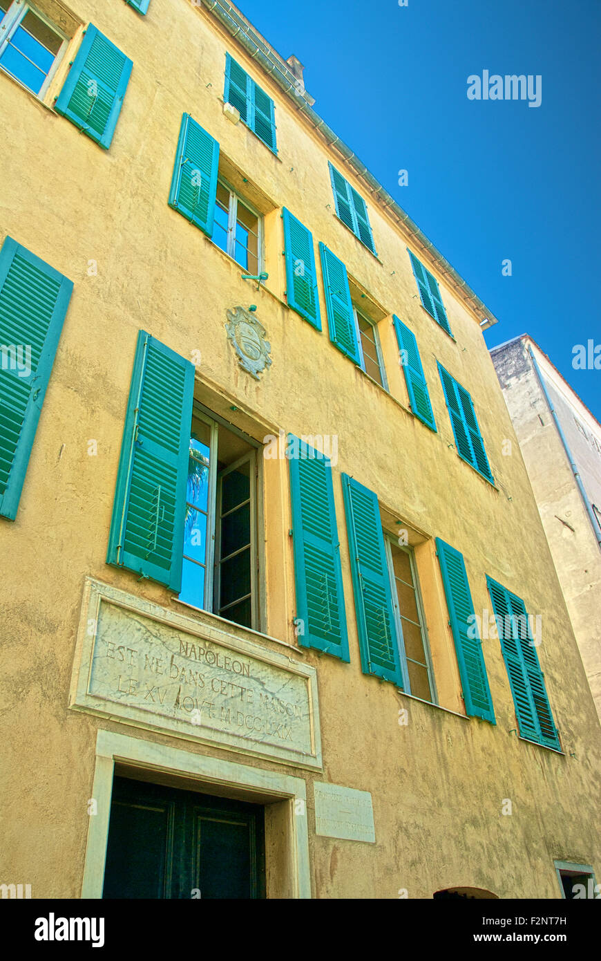 La Maison Bonaparte in Ajaccio Stockfoto
