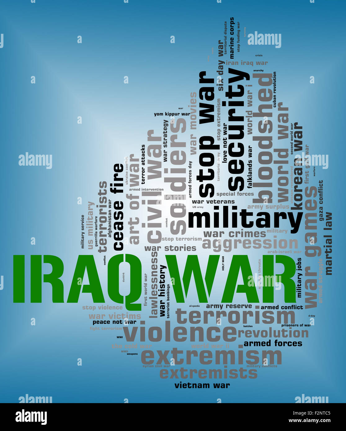 Irak-Krieg zeigt Kampf kämpfen und Feindseligkeit Stockfoto