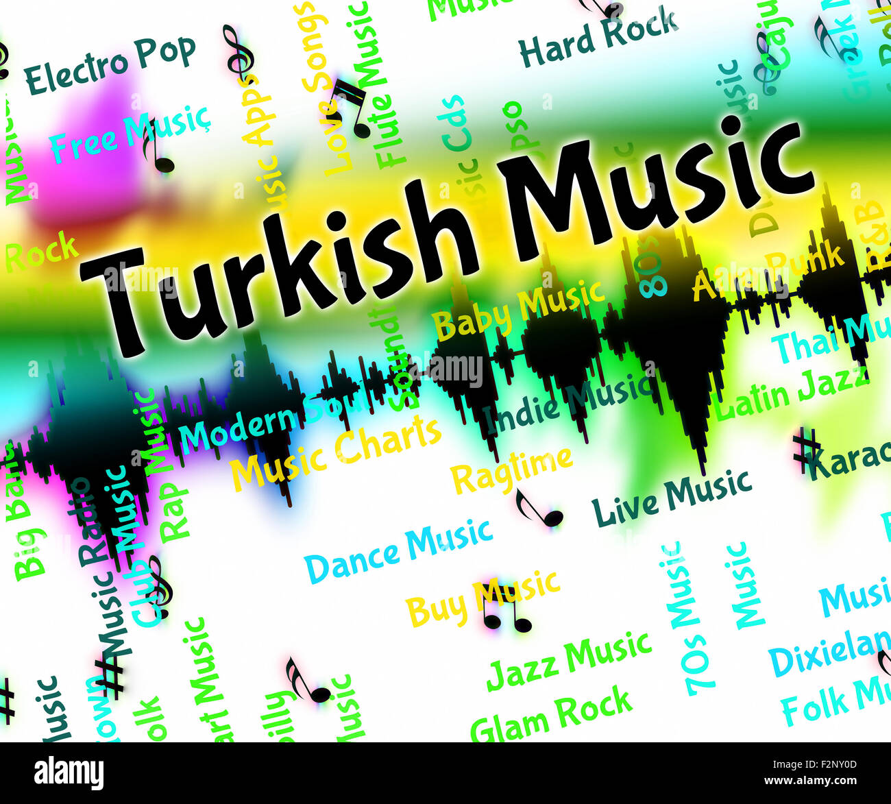 Türkische Musik mit zentralasiatischen und Akustik Stockfoto