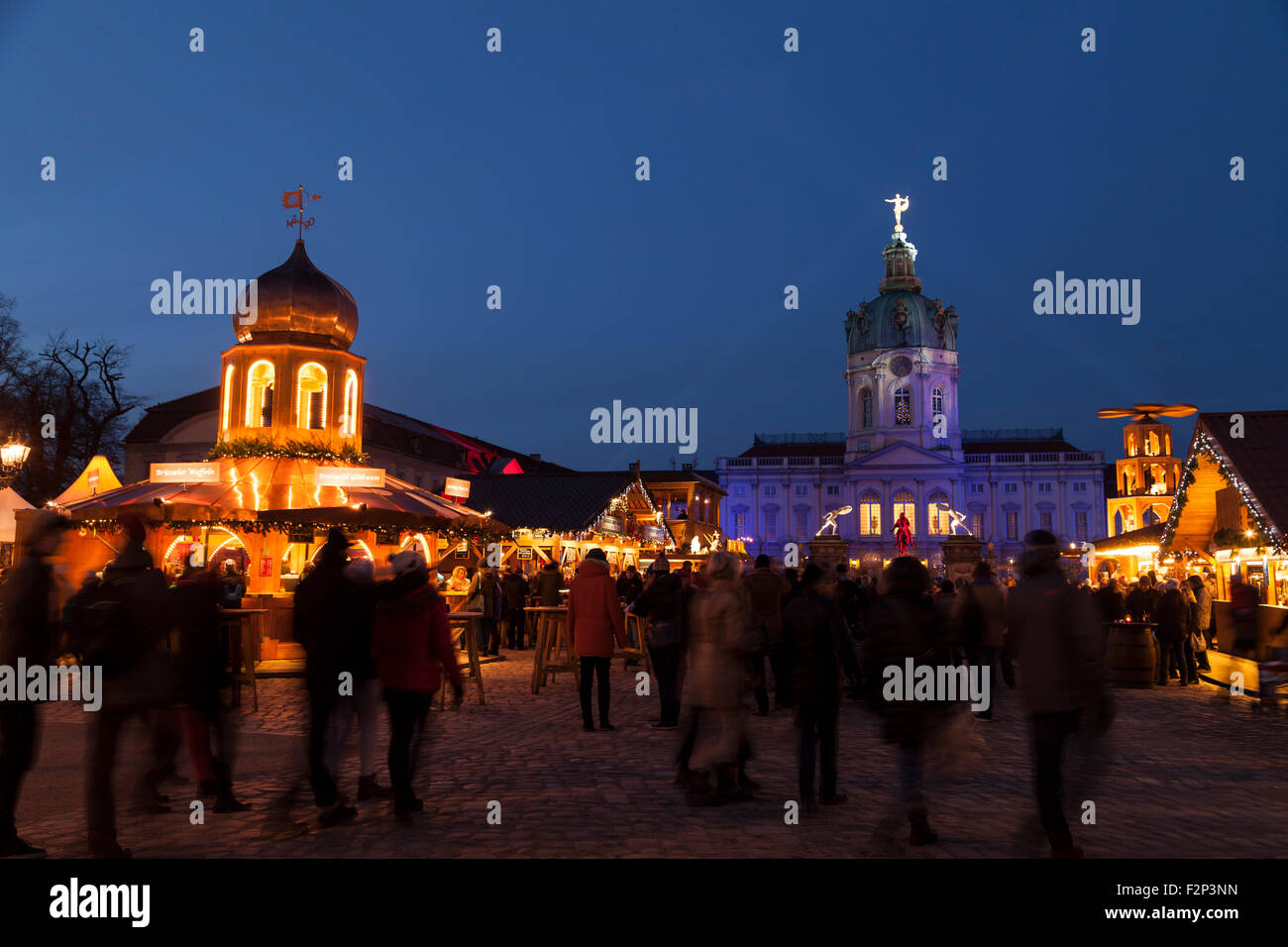 Weihnachtsmarkt am Schloss Charlottenburg in berlin Stockfoto