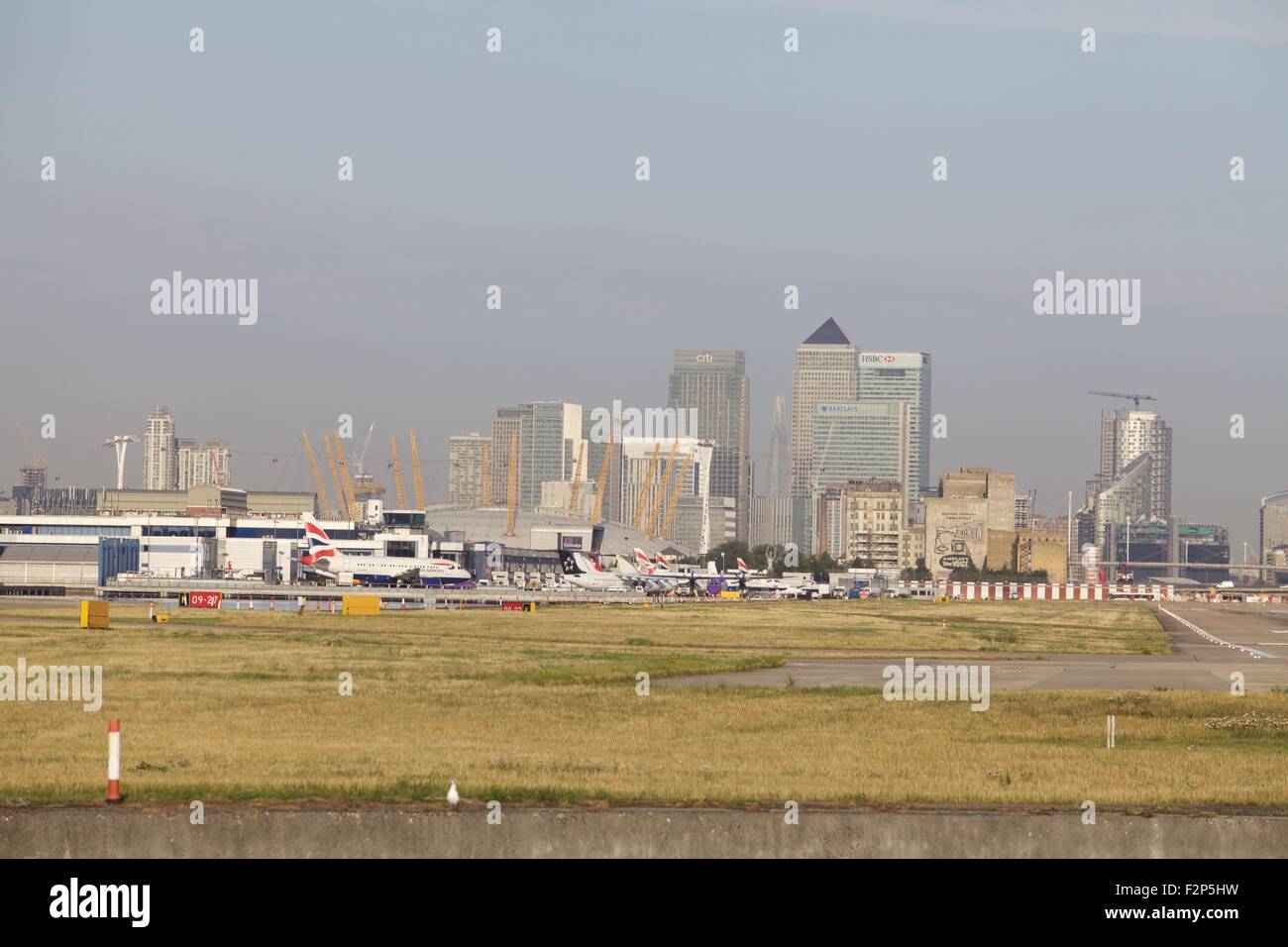 LCY-London City Airport Stockfoto