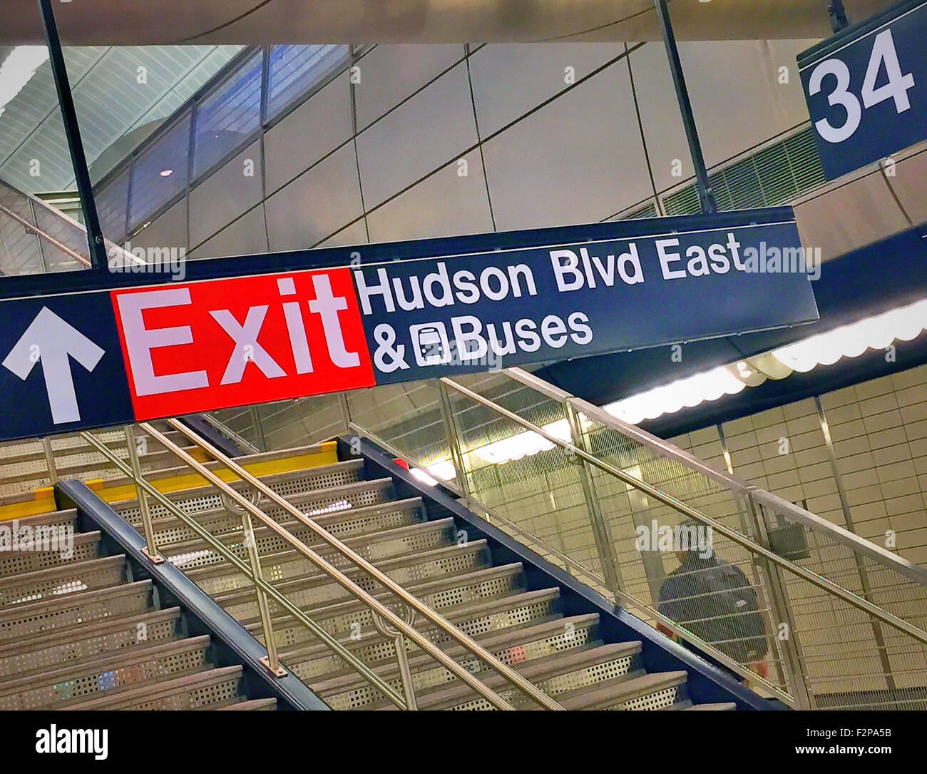 34th Street-Hudson Yards u-Bahnstation, NYC, USA Stockfoto