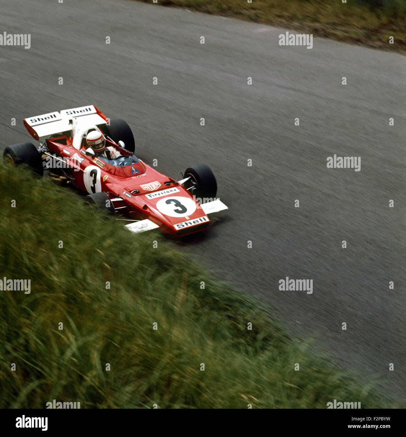 Clay Regazzoni seinen Ferrari 312 B 1971 Stockfoto