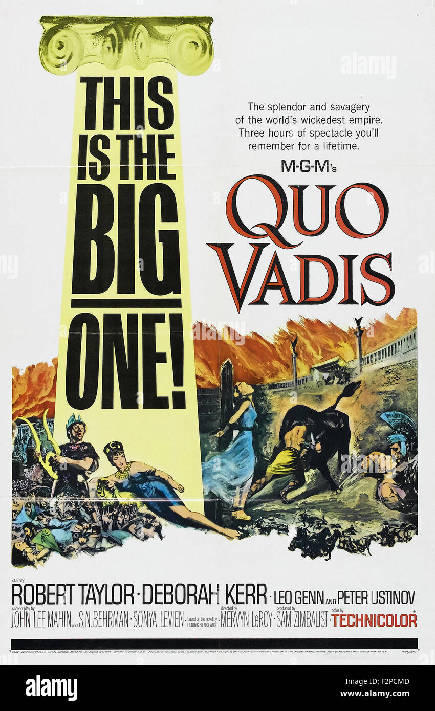 Quo Vadis (1951) - Film-Poster Stockfotografie - Alamy