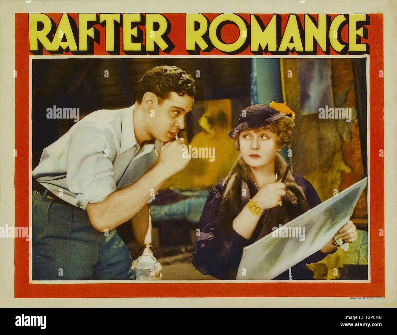 Sparren Romantik - Filmplakat Stockfoto