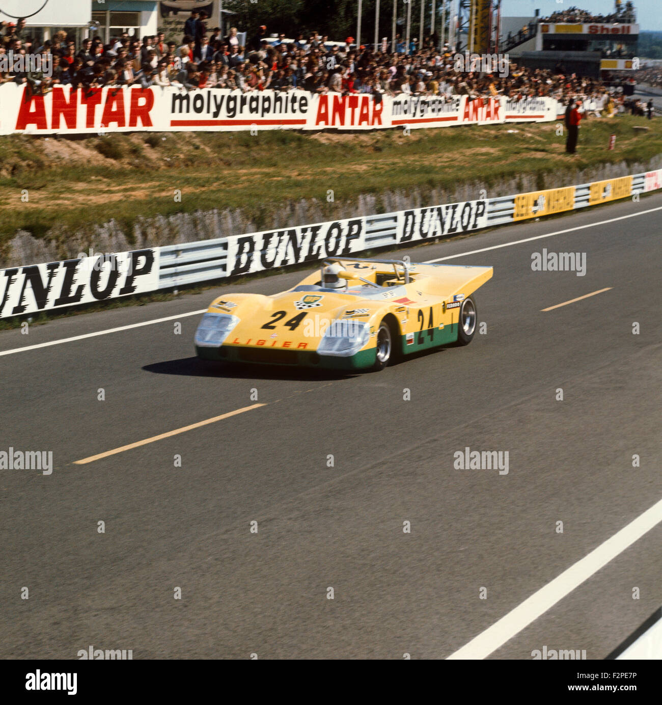 Guy Ligier, Patrick Depailler Ligier Rennen in Le Mans 13. Juni 1971 Stockfoto