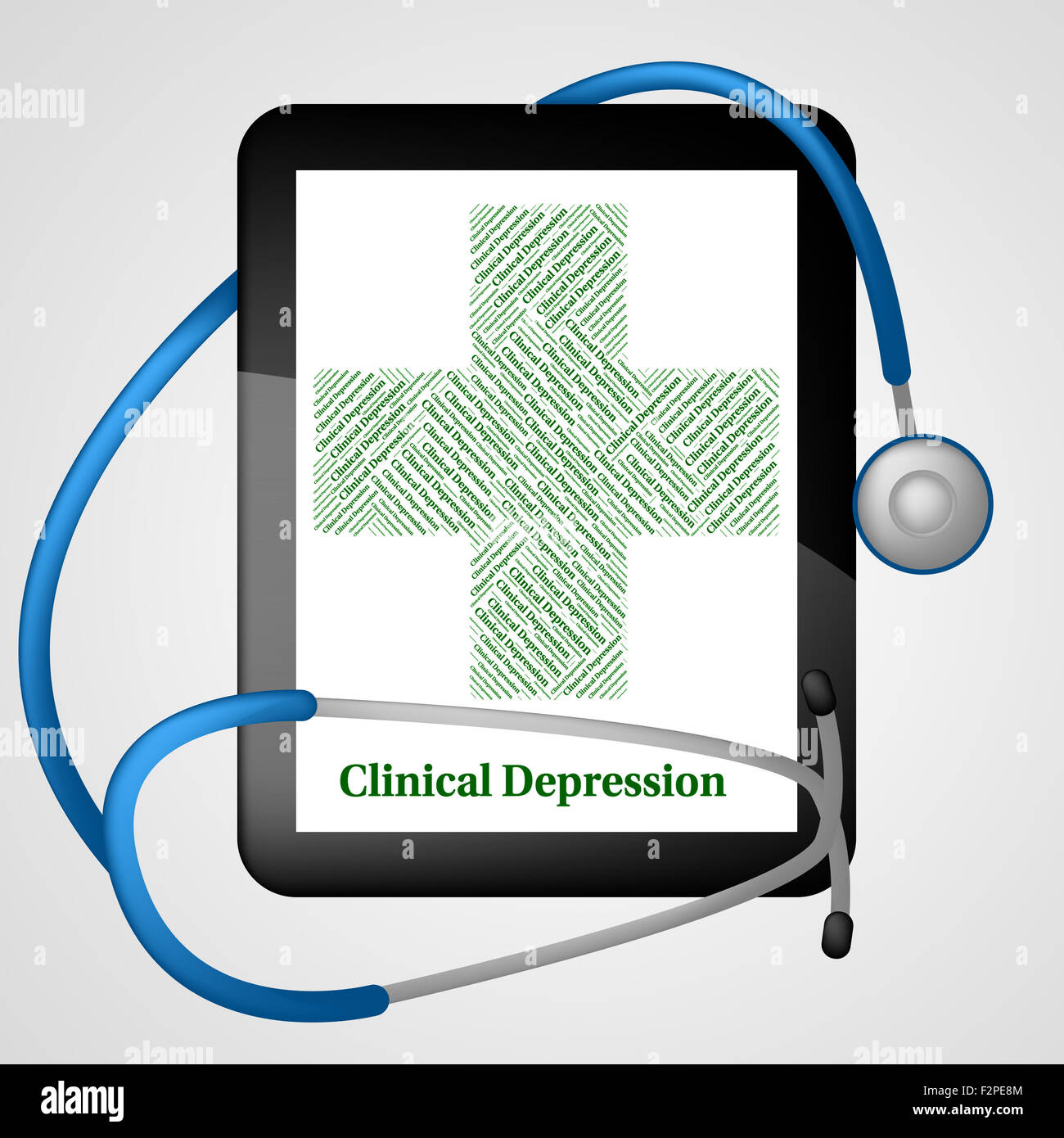 Klinische Depression, Depression und Krankheit angibt Stockfoto