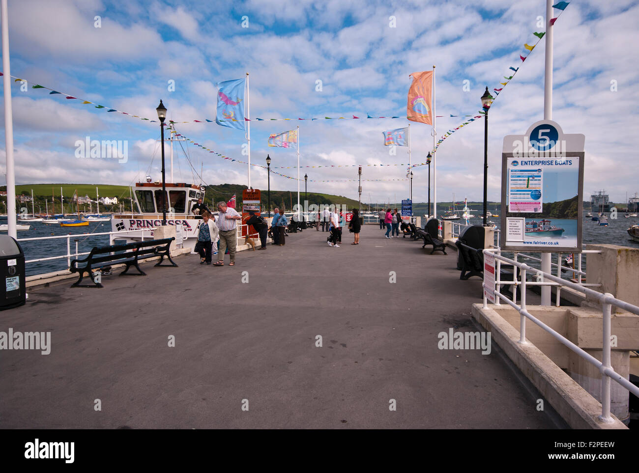 Der Preis für Wales Pier Falmouth Cornwall England UK Stockfoto