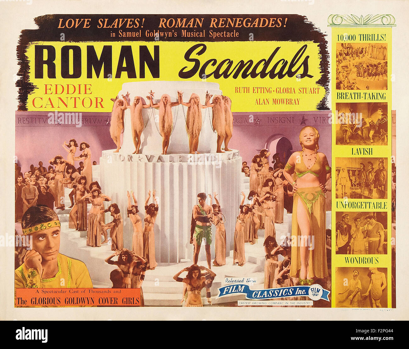 Römische Skandale - Filmplakat Stockfoto
