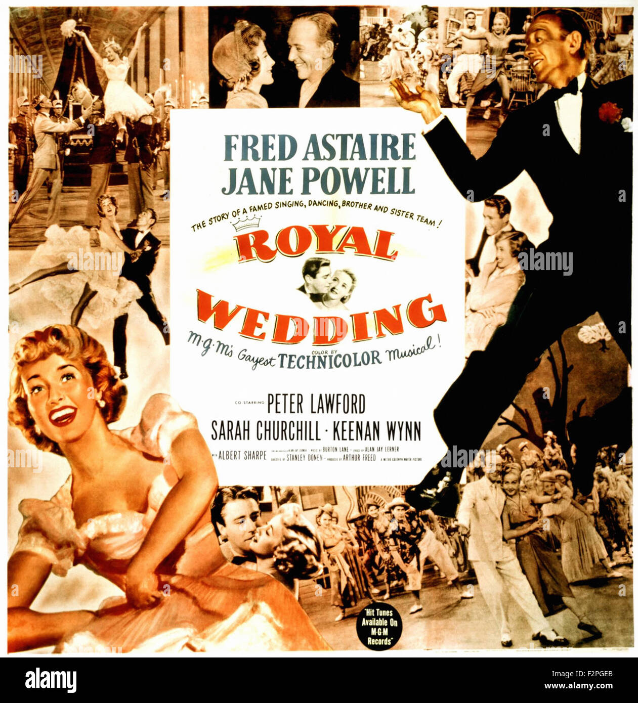 Royal Wedding - Filmplakat Stockfoto
