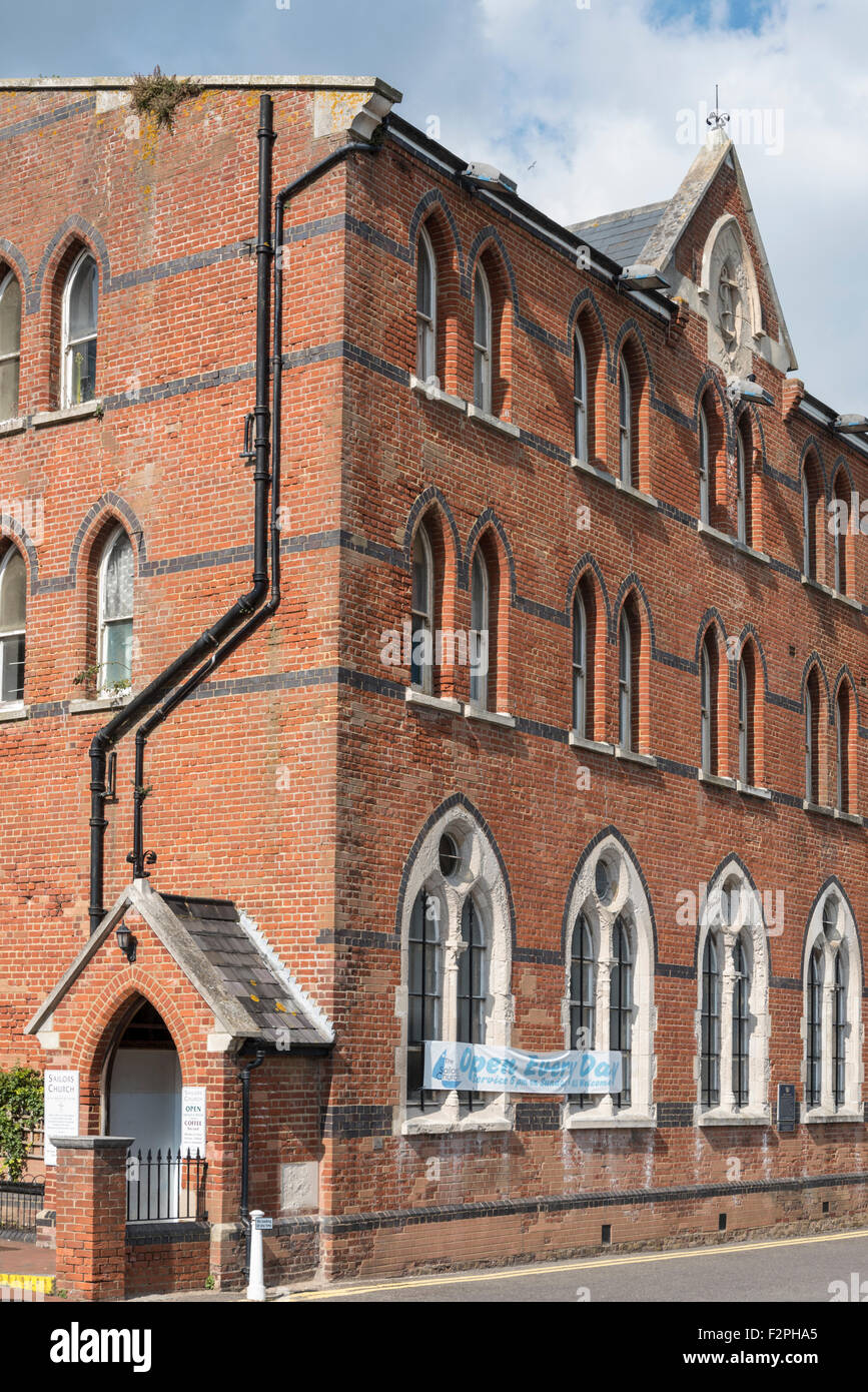 Die viktorianischen Seemann Kirche von Ramsgate Hafen Stockfoto