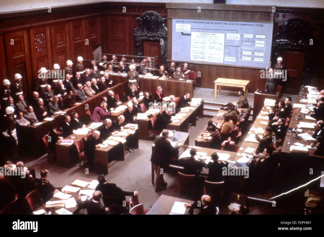 Nürnberger Prozesse 20. November 1945 - 1. Oktober 1946 Stockfoto