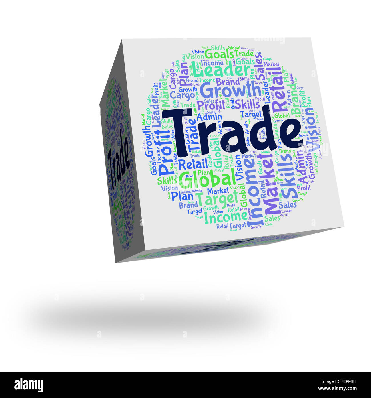 Handelsunternehmen Wort Bedeutung Business und Verkauf Stockfoto