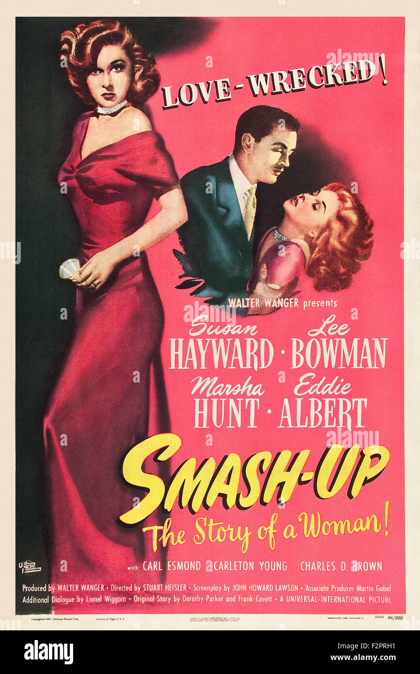 Smash Up, die Geschichte einer Frau - Filmplakat Stockfoto