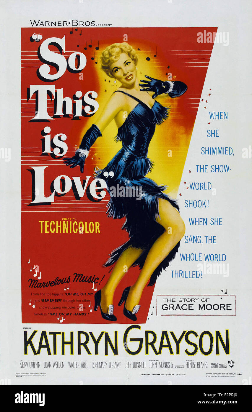 Also Liebe (1953) - Film-Poster Stockfoto