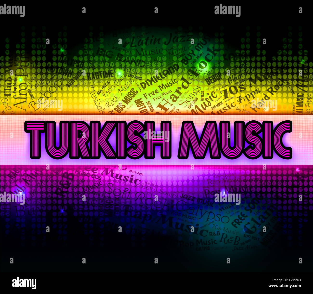 Türkische Musik Bedeutung zentralasiatischen und Melodien Stockfoto