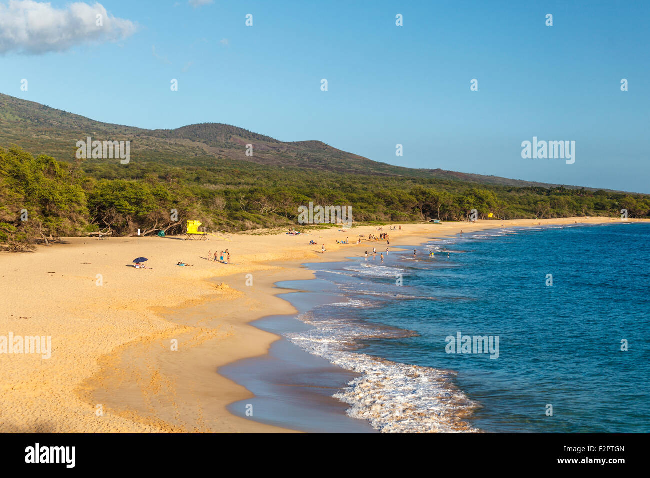 Makena Beach auf Maui Stockfoto