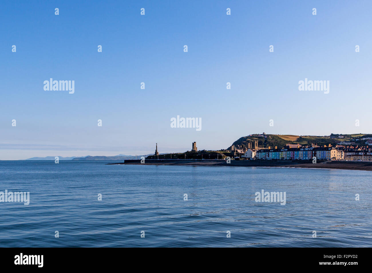 Aberystwyth Strandpromenade Ceredigion Wales UK Stockfoto