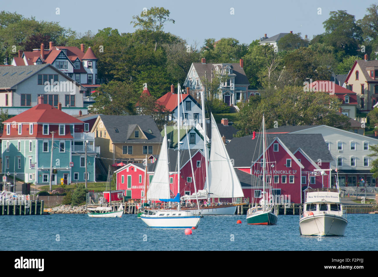 Segelboote Lunenburg Nova Scotia Kanada Stockfoto