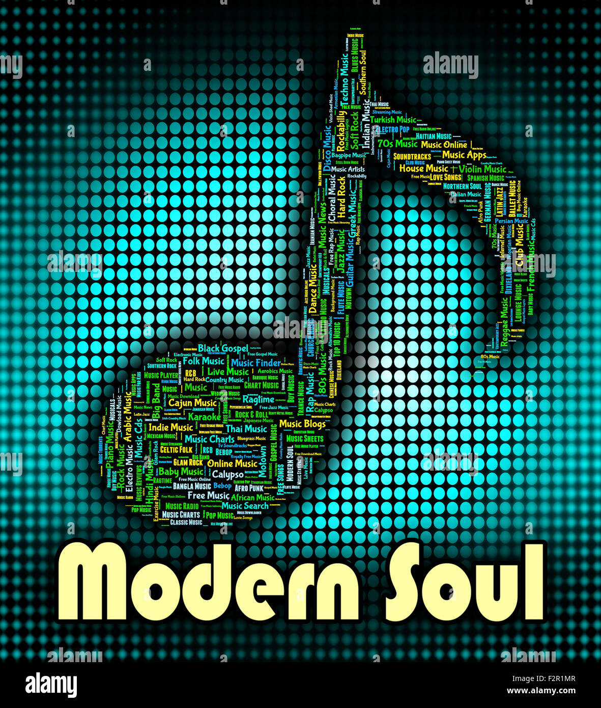 Modern Soul mit Rhythm And Blues und Twenty First Century Stockfoto