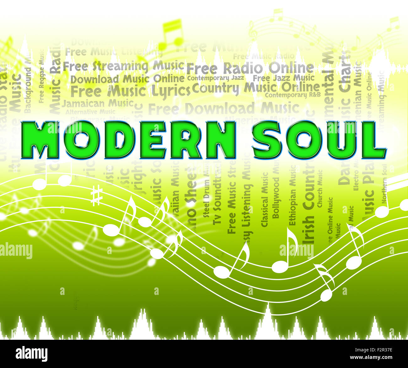 Modern Soul Sound Track vertreten und neueste Stockfoto
