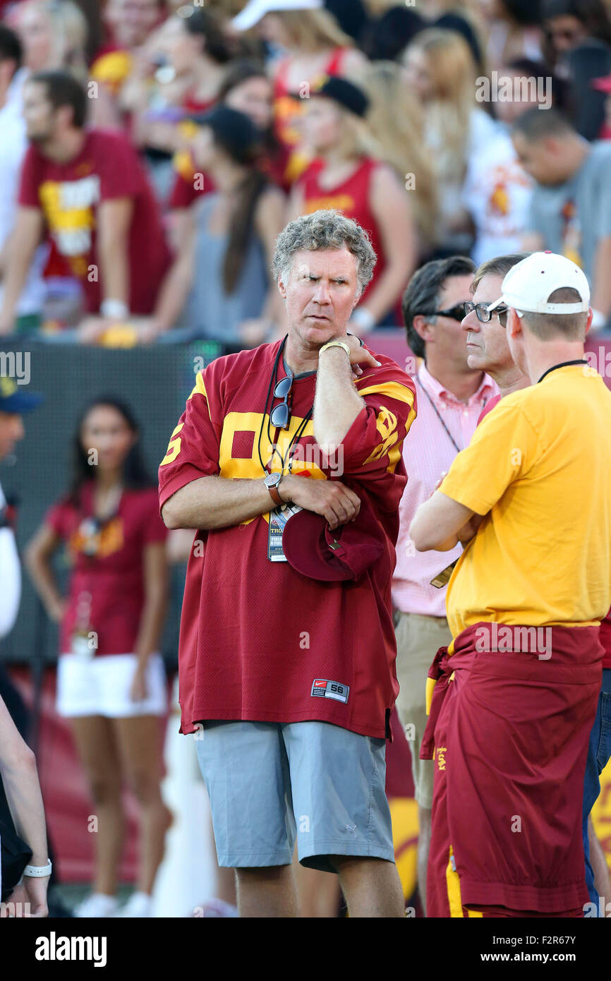 19 September 2015 Schauspieler Will Ferrell In Anwesenheit Wahrend Der College Football Spiel Zwischen Den Usc Trojans Und Stanford Cardinal Im Los Angeles Coliseum In Los Angeles California Charles Baus Csm Stockfotografie Alamy