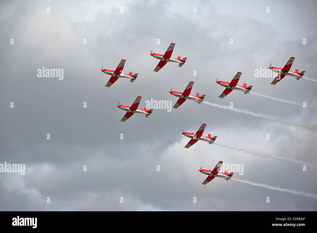 Bei der Royal International Air Tattoo RIAT 2015 in Fairford Flugzeuge militärische und zivile gesammelt von auf der ganzen Welt Stockfoto