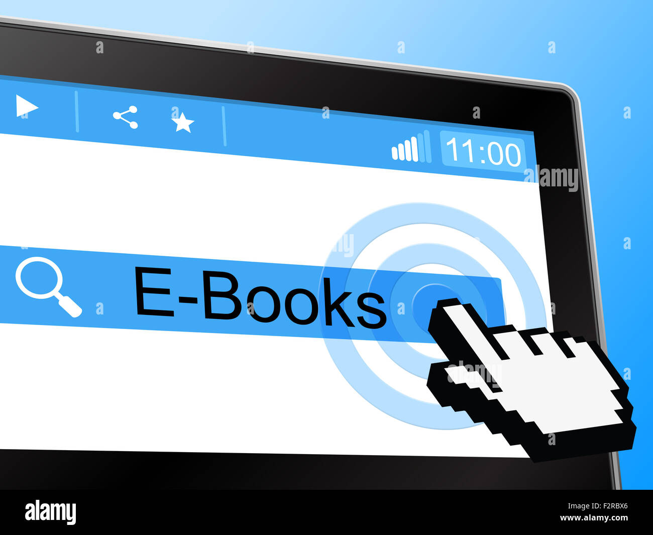 E-Books für World Wide Web und Website Stockfoto